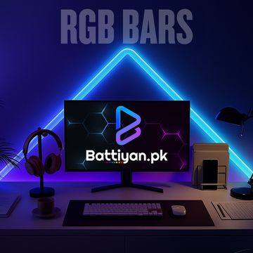 RGB Bars by Battiyan | 8 Pcs 10-Inch Smart RGB Tube Lights with Tuya App, Google Home & Alexa Support | Nanoleaf Lines Alternative Pakistan